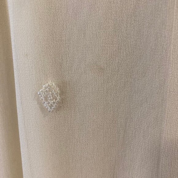 Lillie Rubin Stunning Vintage Cream Silk Beaded & Sequined Evening Dress Size 6 - Picture 11 of 14